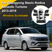 Car Sun Shades For Ssangyong Stavic Rodius Korando Turismo 2013-2019 Sunshades Magnetic Heat insulation Mesh Visor Accessories