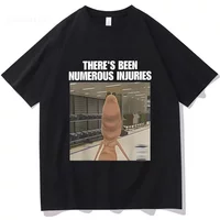 There's Been Numerous Injuries Marcus The Worm Funny Meme T-Shirt Men's Women Fashion Hip Hop T-shirts Cotton Casual T Shirts