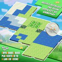Magnetic Building Blocks Magnetic Bottom Plate Match Mine Games World Toys Gifts For Children Lawn Pond Desert Snowfield River