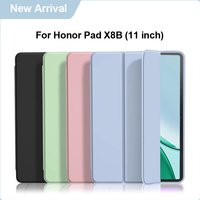 Coque For Honor Pad X8b 2026 Case PU Leather Soft Silicone Back Stand Tablet Shell For Funda Honor Pad X8b Case Cover 11 inch