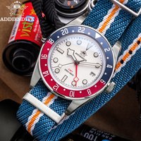 ADDIESDIVE Men's Watch Relogio 200M Waterproof GMT Watch Bubble Mirror Glass BGW9 Super Luminous Quartz Watches