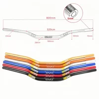 For KTM SX SXF Honda CRF Suzuki Yamaha Kawasaki Dirt Pit Bike, Motorcycle Handlebar PRO Taper Fat Bar 1-1/8" 28mm CNC Anodizing