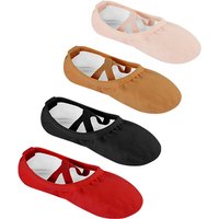 3pcs Elastic Flat Canvas Head Soft Zapatos De Punta De Ballet Slippers Ballet Belly Gym Yoga Dance Shoes Kids Woman man