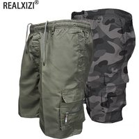 Men Military Tactical Shorts Summer Loose Casual Cargo Shorts Multi Pocket Outdoor Jogging Sweatpants Hiking Pants