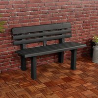 Seater Plastic Weatherproof Outdoor Garden Bench Heavy Durable Waterproof Patio Furniture Perfect for Garden Patio Deck or Balc