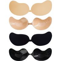 3pcs Women Invisible Push Up Bra Backless Strapless Bra Seamless Front Closure Bralette Underwear Silicone Self-Adhesive Bra Pad