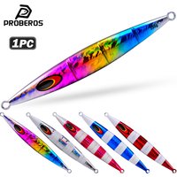 Proberos 30g 60g 100g 150g 200g 250g Luminous Deep-sea Boat Fishing Jigging Lure Long Cast Metal Jig Fishing Lure