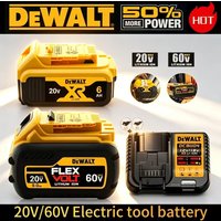 Dewalt 60V/20V Battery, 5AH 6AH 9AH Rechargeable Lithium Ion Battery, Dewalt DCF DCD DCG DCS DWE Power Tool Replacement Batt