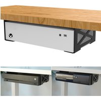 Monzlteck Universal Under Desk storage Mount for Xbox Series S, Xbox One S/X,Xbox 360,PS4 Slim/pro,Desktop Mini PC Holder