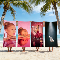 Singer A-Ariana G-Grande Towel For Swim Yoga Gym Quick Drying Soft and skin-friendly Beach Towels All-Season