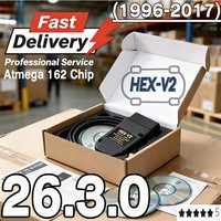 Best 2026 VCDSCAN HEX V2 VCDS VAGCOM Interface Update 26.3.0 FOR VW AUDI Skoda Seat Multi-Language Car Diagnostics Tools