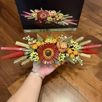 2026 NEW MOC Flower Dried Flowers Building Blocks Brick Decor Crafts Set for Adults Toy Birthday Gift