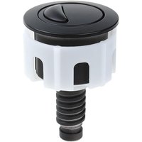 Toilet Flush Button, 304 Stainless Steel Kitchen Bathroom Water Save ABS Black 38-49mm Aperture Dual Half Full Choice
