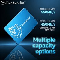 2.5 Inch SATA Interface SSD 1TB Large Capacity Solid State Drive for Laptop Desktop High Speed Internal Storage Edition Pro Max