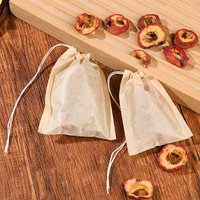 100Pcs Empty Drawstring Tea Bags Filter Paper Wood Pulp For Herbal Loose Leaf Tea Infuser Home Kitchen Use
