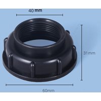 High Quality Coarse Thread IBC Tank Fittings 1/2" 3/4" 1" Plastic Adaptor Connector Portable Durable Water Coupling Adapter