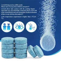 2-100pcs Car Windshield Cleaner Car Effervescent Tablet Glass Water Solid Cleaner Universal Automobile Accessories