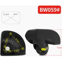 Fabric luggage wheels replacement D-100/ZD-250L for American cloth luggage