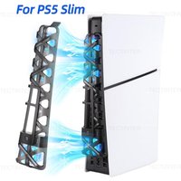 Cooling Fan for PS5 Slim Cooling System with USB 3.0 Port Cooler for PlayStation 5 Slim Disc/Digital Console Accessories