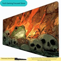 Dark Fantasy Frog Design MTG Playmat Magic Card Battle Mat Non-Slip Durable Commander playmat tapete magic mtg