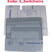 Blurolls Ender_Switchwire Enclosure Upgrade Kit Transparent and Black PC Panels for Ender3 upgrade to Voron Switchwire