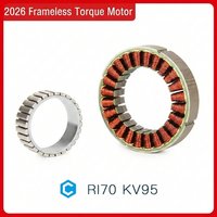RI70 KV95 Frameless Torque Motor 12V-48V BLDC High Full Slot Rate Low Cogging Robot Joint Parts (CubeMars T-motor Style)