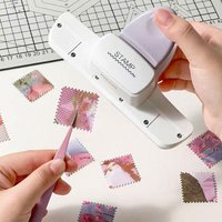 One stamp border embossing tool, suitable for notebooks, personalized loose-leaf labels, and gift wrapping.
