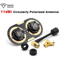 Maple Wireless Updated 11dBi Circularly Polarized Maple Leaf Antenna SMA /RP-SMA EV200D Fatshark SKYZONE 5500-5800MHz RC Drones