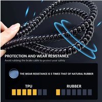 AliExpress NONE 1/2PCS Bicycle Harness Spiral Wrap TPU Protective Sleeve for E-Bike Brake Wire Cables Portable Cable Organizer Line Cover