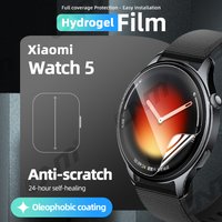 Hydrogel Film for Xiaomi Mi Watch 5 Screen Protector, HD Clear Full Coverage Anti-scratch Soft Protective Film Accessories