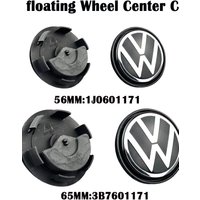 4pcs 56mm 65mm VW floating Car Wheel Center Caps Hubcap Cover for VW Jetta MK5 Golf Passat styling CC Golf 3B7601171 1J0601171
