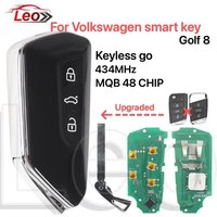 Leo For Volkswagan VW Magotan Golf7 Golf8 B8 Tiguan And other series Samrt Remote key 3button Keyless go 434MHz MQB48-CHIP