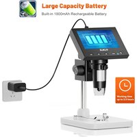 Elikliv EDM4 1000x LCD Digital Microscope 4.3" Microscope for Electronic soldering Repair Handheld microscope for PC Windows