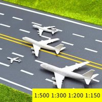 2pcs 1:500-1:150 Miniature Airplane Model ABS Plastic Planes for Scale Diy Model Making/Micro Landscape/Decoration/Collection