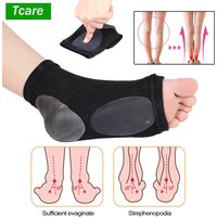 1 Paar Fußgewölbe-Stützhülse, gepolstert, weich, elastisch, Gel-Pad, Stoff-Bogen-Socke für Plattfuß, Schmerzlinderung, Plantarfasziitis, Fersensporn