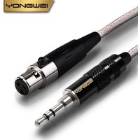 YONGWEI Jack 3.5mm 1/8 to 3-Pin Mini XLR Cable TRS 1/8 Inch Aux Stereo Male to Mini XLR Female Audio Adapter Cable for AKG K550