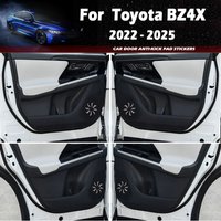 For Toyota BZ4X 2022 2023 2024 2025 Car Door Anti Kick Pad Auto Glove Box Under Dashboard Side Edge Anti-Collision Sticker Decor