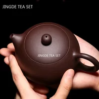 Boutique Yixing Purple Clay Teapot Master Handmade Xishi Tea Pot Raw Ore Zhu Mud Beauty Kettle Chinese Tea Set Accessories