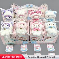 Genuine Sanrio Twinkle Meow Meow Group Series Blind Box Vinyl Plush Pendant Cute Dolls Mystery Box Figure Toys Birthday Gift