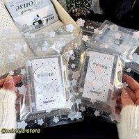 MINKYS 10pcs/Pack Kawaii Pink/Blue Star Packing Bag Collection Bag DIY Accessories Christmas Storage Bags School Stationery