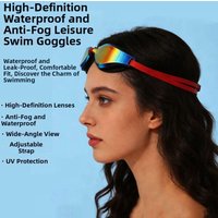 HD Vision Adult Swimming Goggles UV Protection Electroplated Waterproof Eyewear Adjustable Professional Anti-fog Diving Goggles