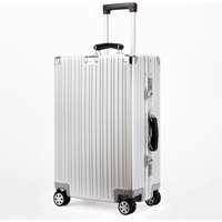 Travel All Aluminum Alloy Travel Suitcase High Quality Rolling Luggage 20/24/26/29'' Retro Trolley Case Bag Carry-On Boarding