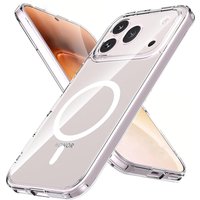 Case For Magsafe Strong Magnetic Wireless Charging Shockproof Hard Acrylic Clear Cover For Honor 600 Pro Lite Global Version