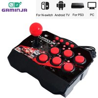 For Switch 4-in 1Game Joystick With 3M USB Cable TURBO Games Console Rocker Arcade Station For Nintendo Switch Android TV PS3 PC