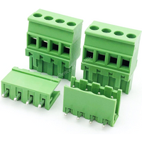 5Sets 2EDGKA-5.08mm Plug-in PCB Wiring Terminal Vertical Side Outlet Plug Complete with Straight Bent Needle Holder