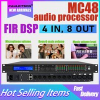 Paulkitson MC48 FIR DSP 4In8Out Professional Audio Processor Speaker Management USB PC Control For Stage Live Sound KTV Karao