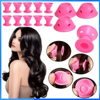Silicone World 10/20PCS Mushroom Hair Curler Set No Heat Hair Rollers Cylinder Twist DIY Styling Tools for Natural Curling