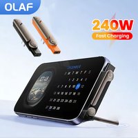 240W Adapter With Foldable Phone Stand Type C Male To Type C Female Fast Charging Data Transfer Converter for iphone 15 16 17