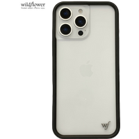 Wildflower Transparent WF Phone Case for iPhone 12 13 14 15 16 17 Pro Max Plus Air 17ProMax 15pro Back Protect Cover Cases