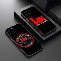 Heckler Koch Phone Case Matte Transparent For 16 15 IPhone 12 11 13 Pro Max X XR XS 8 SE Mini Plus Luxury Silicone Back Cover